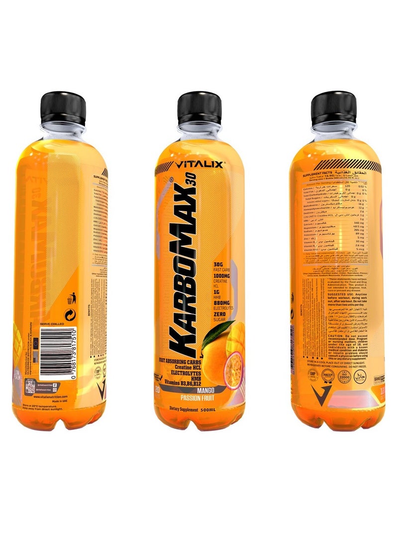 Vitalix KARBOMAX30 500ML Mango Passion Fruit