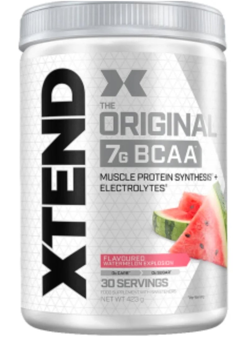 Xtend Original BCAA Powder, Sugar Free Post Workout, Muscle Recovery, Drink With Amino Acids 7g BCAAs, For Men And Women, Watermelon Explosion Flavor , 30 Servings