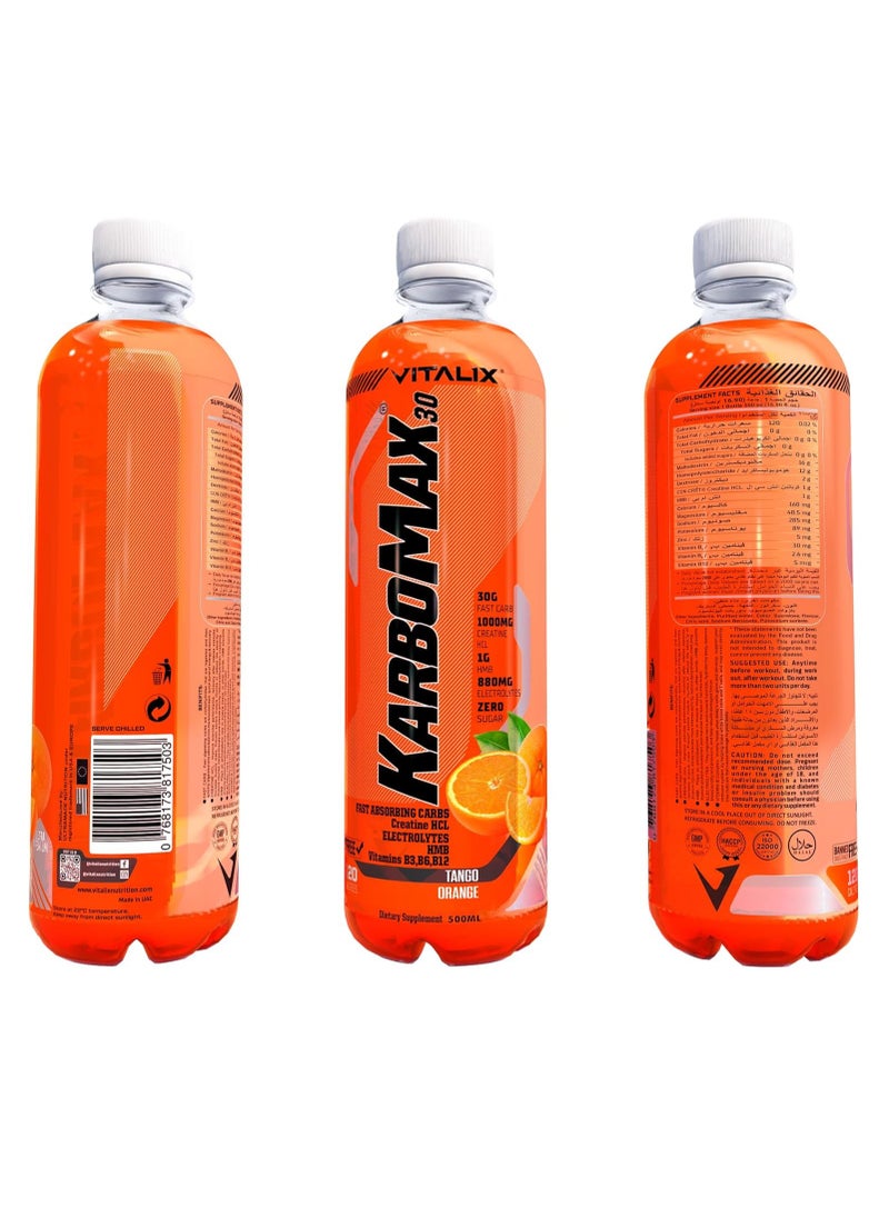 Vitalix KARBOMAX30 500ML Tango Orange