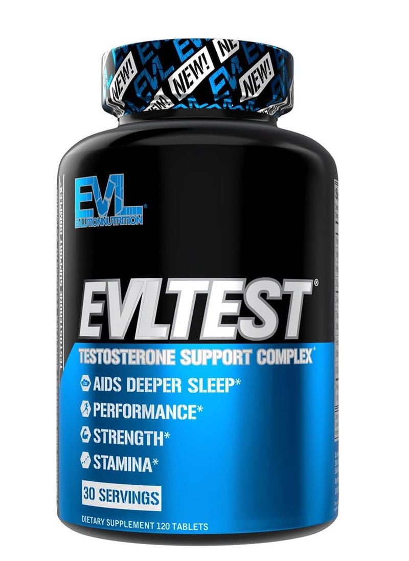 Complete Testosterone Booster for Men - Post Workout Recovery Testosterone Supplement with DIM Plus D Aspartic Acid and Tribulus - EVLTest Estrogen Blocker for Men Post Workout Supplement