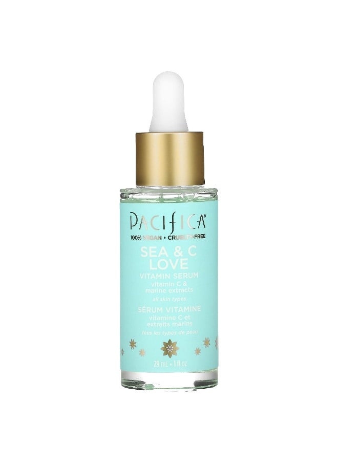 Pacifica, Sea & C Love, Vitamin Serum, 1 fl oz (29 ml)
