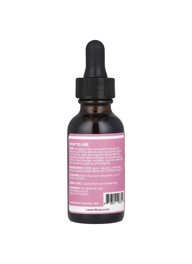 Leven Rose, 100% Pure & Natural, Coffee Bean Oil, 1 fl oz (30 ml)
