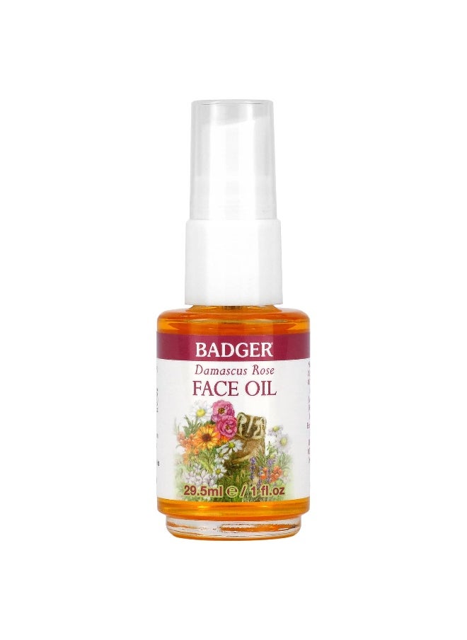 Badger, Damascus Rose Face Oil, 1 fl oz (29.5 ml)