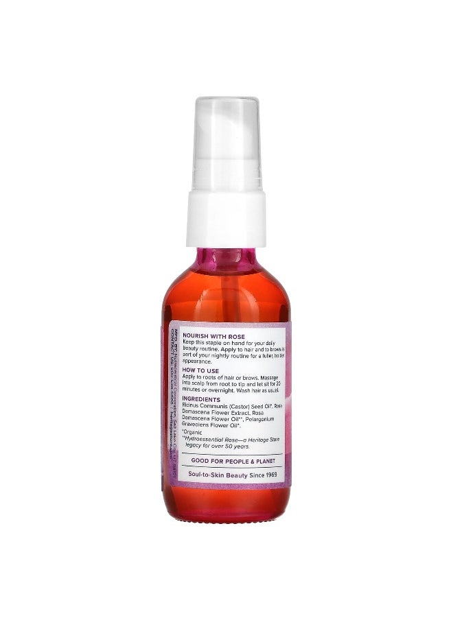 Heritage Store, Rose Castor Oil, 2 fl oz (59 ml)