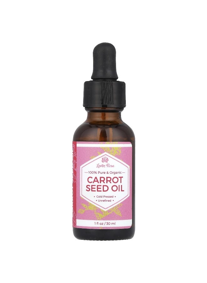 Leven Rose, 100% Pure & Organic, Carrot Seed Oil, 1 fl oz (30 ml)