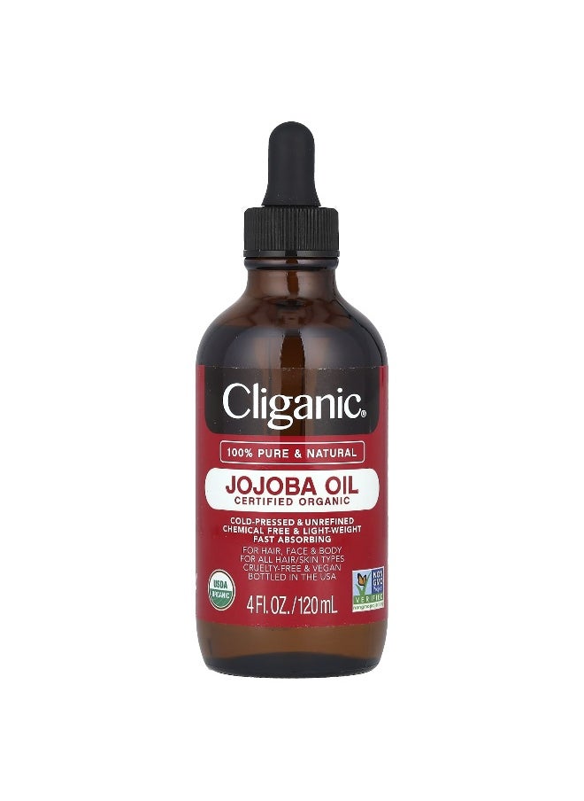 Cliganic, Organic Jojoba Oil, 4 fl oz (120 ml)