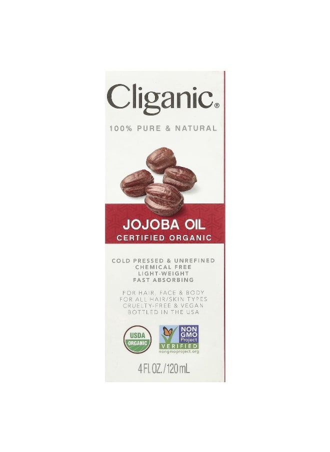 Cliganic, Organic Jojoba Oil, 4 fl oz (120 ml)