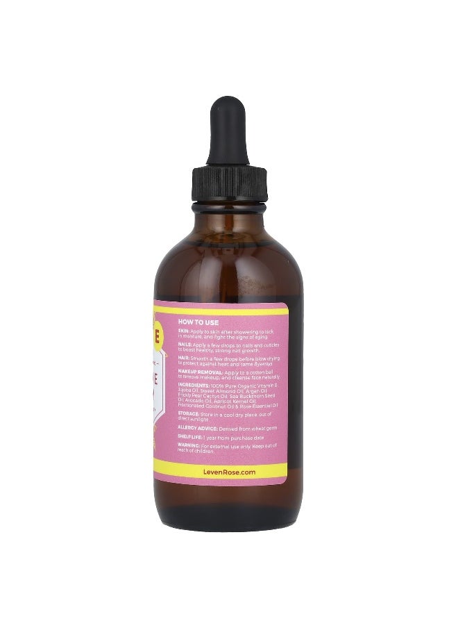 Leven Rose, 100% Nature Powered Vitamin E Serum, 4 fl oz (118 ml)