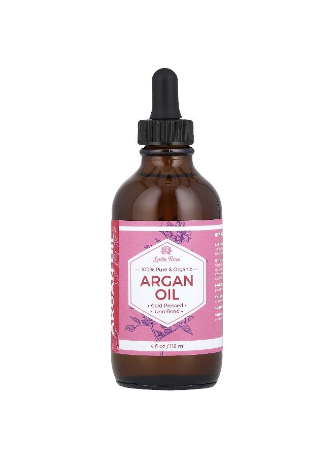 Leven Rose, 100% Pure & Organic, Argan Oil, 4 fl oz (118 ml)