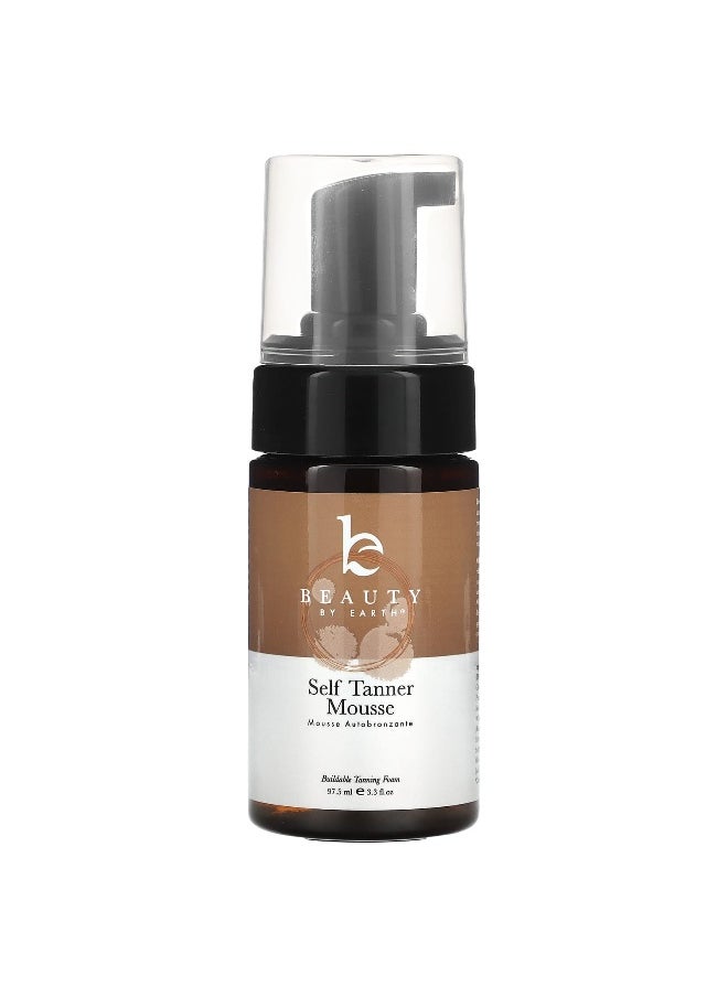 Beauty By Earth, Self Tanner Mousse, Medium to Dark, 3.3 fl oz (97.5 ml)
