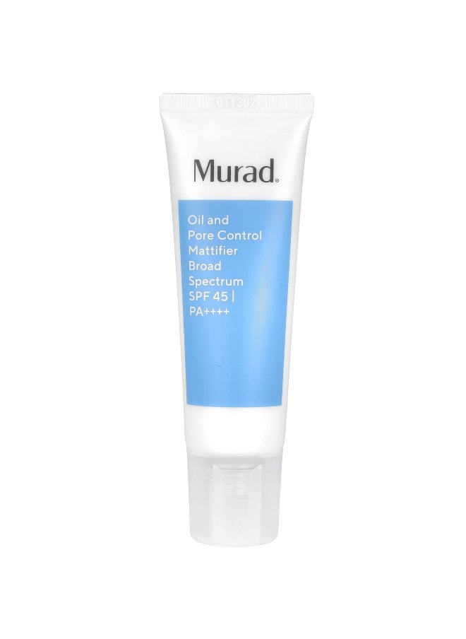 Murad, Acne Control, Oil and Pore Control Mattifier, SPF 45 PA++++, 1.7 fl oz (50 ml)