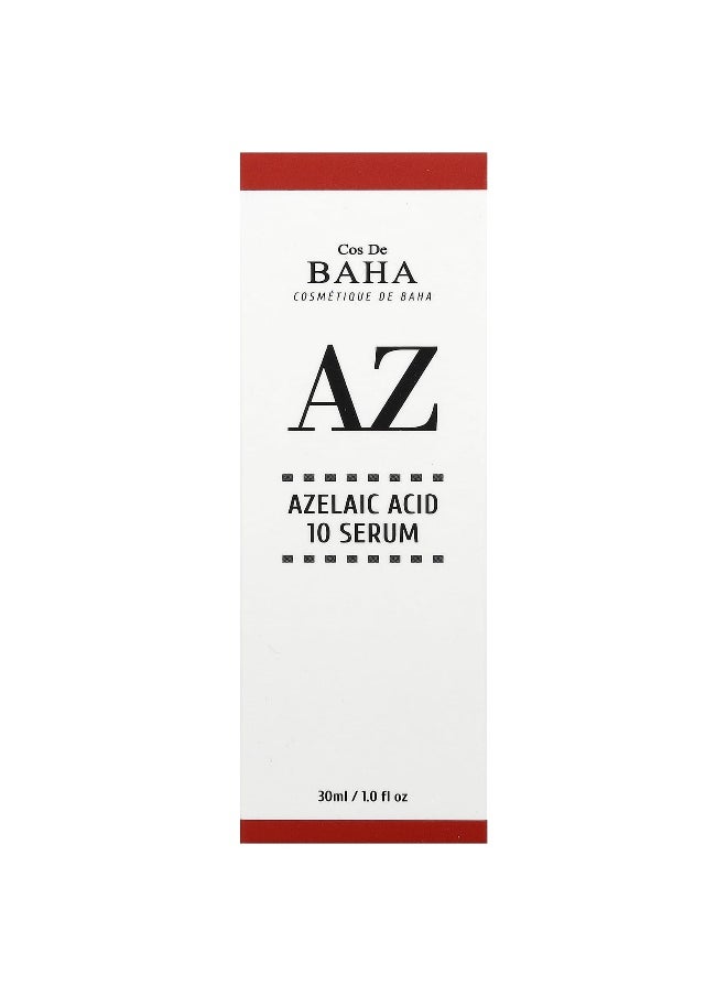 Cos De BAHA, AZ, Azelaic Acid 10 Serum,  1 fl oz (30 ml)