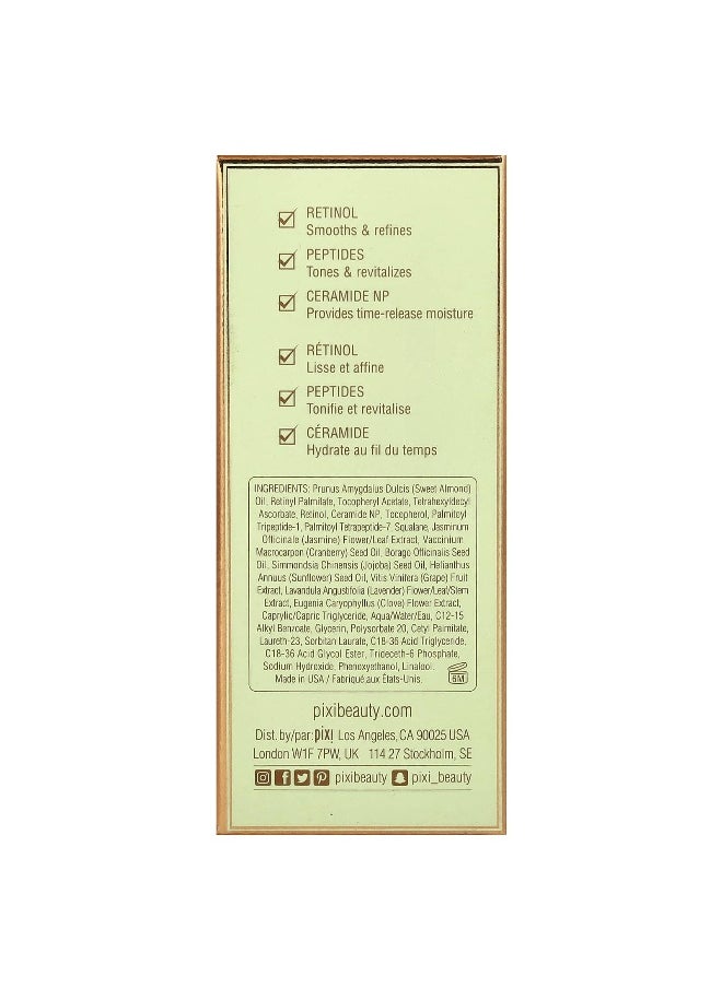 Pixi Beauty, Overnight Retinol Oil, Smoothing Night Oil, 1 fl oz (30 ml)