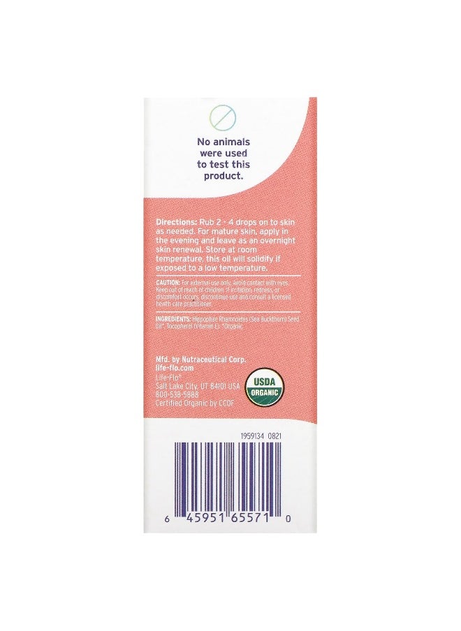 Life-flo, Organic Pure Sea Buckthorn Oil, 1 fl oz (30 ml)