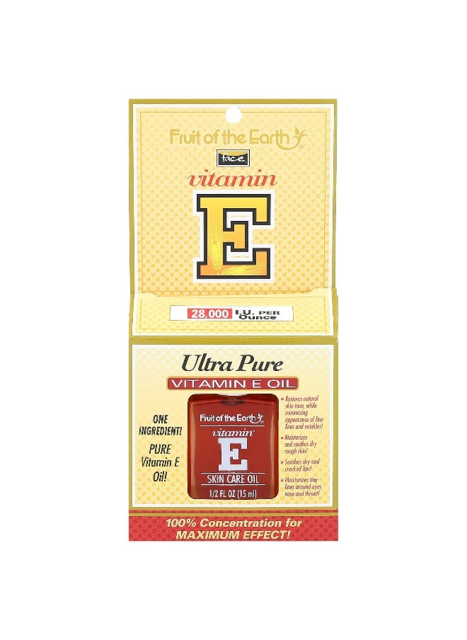 Fruit of the Earth, Face, Ultra Pure Vitamin E Oil, Unscented, 28,000 IU, 1/2 fl oz (15 ml)