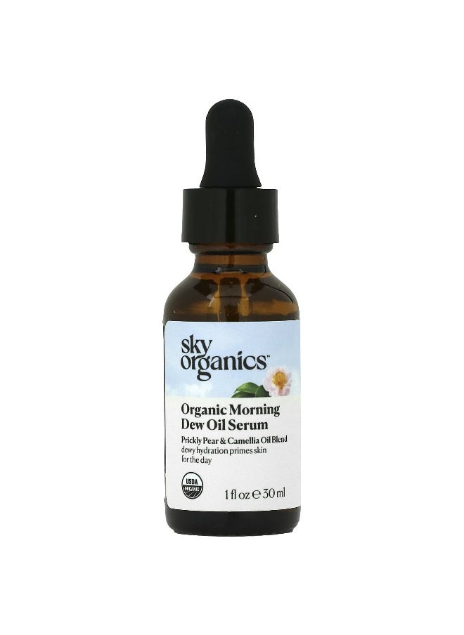 Sky Organics, Organic Morning Dew Oil Serum, Prickly Pear & Camellia Oil Blend, 1 fl oz (30 ml)