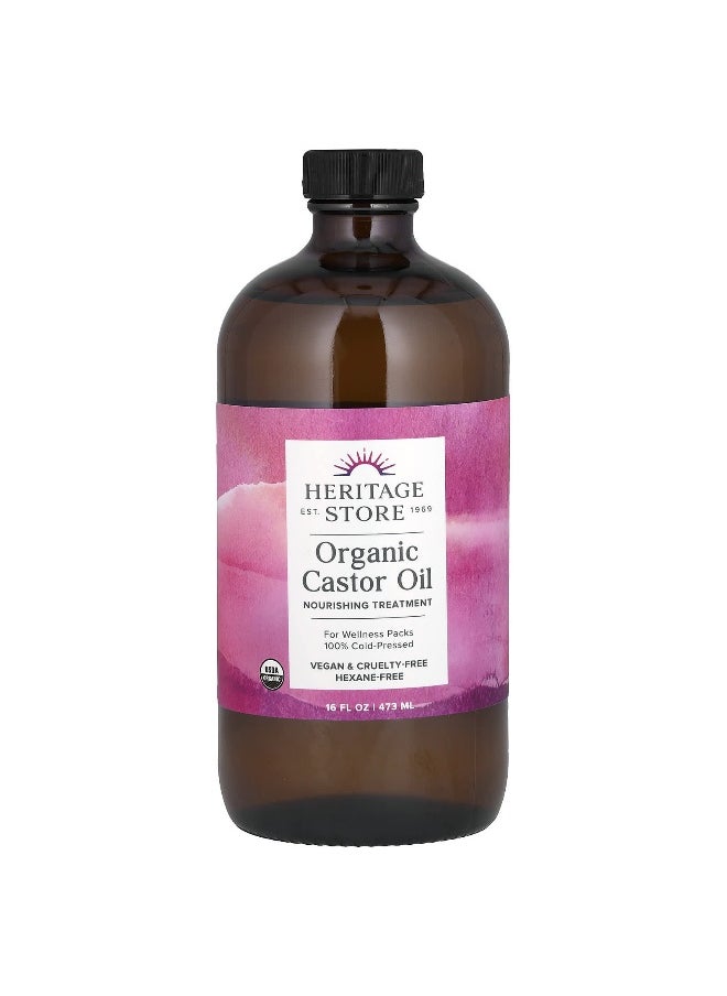 Heritage Store, Organic Castor Oil, 16 fl oz (473 ml)