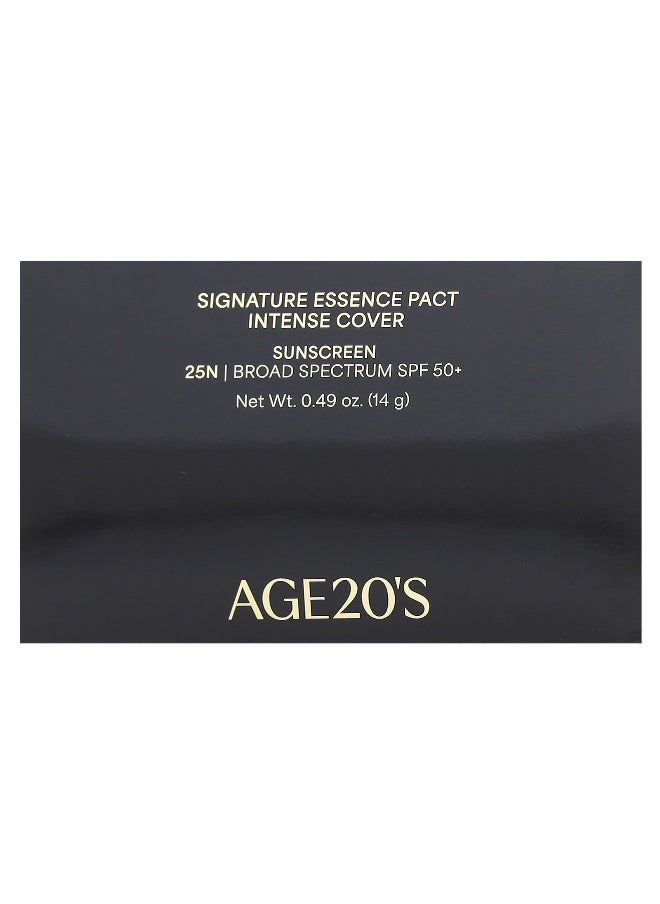 AGE20'S, Signature Essence Pact, Intense Cover, SPF 50+, 25N, 0.49 oz (14 g)