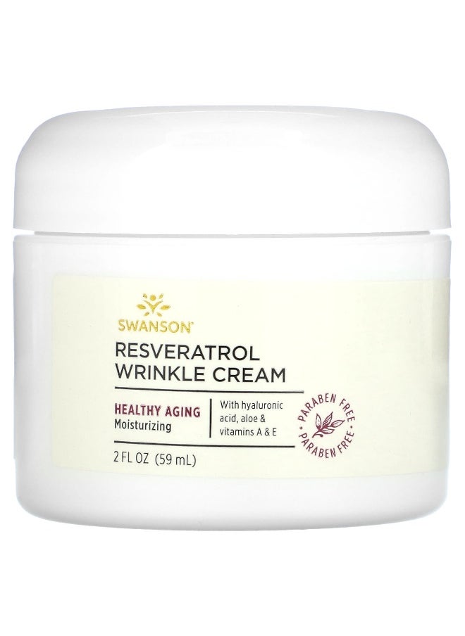 Swanson, Resveratrol Wrinkle Cream, 2 fl oz (59 ml)