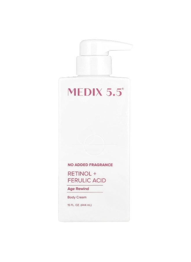 Medix 5.5, Body Cream, Age Rewind, Retinol + Ferulic Acid, 15 fl oz (444 ml)