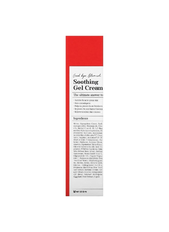Mizon, Good Bye Blemish, Soothing Gel Cream, 1.85 fl oz (55 ml)