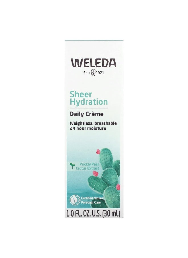 Weleda, Sheer Hydration Daily Creme, For Normal to Dry Skin, 1 fl oz (30 ml)