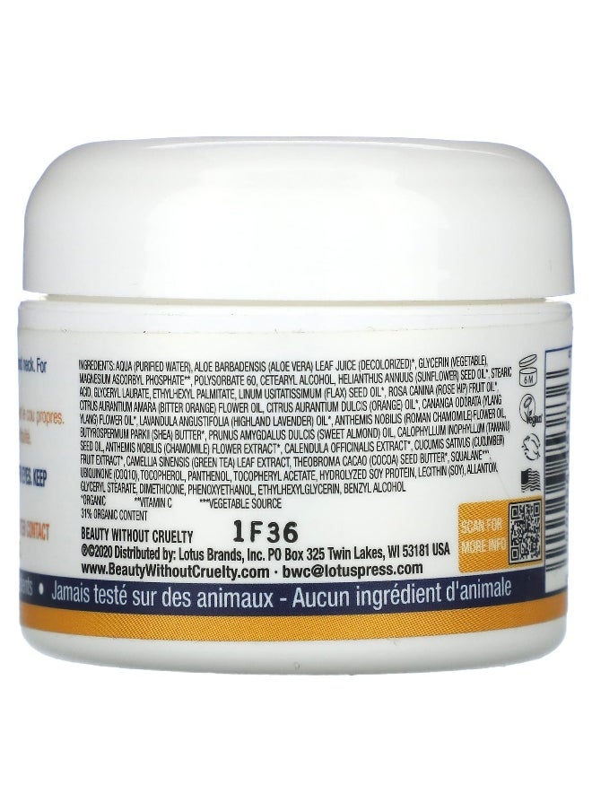 Beauty Without Cruelty, Vitamin C Renewal Cream With CoQ10, 2 oz (56 g)