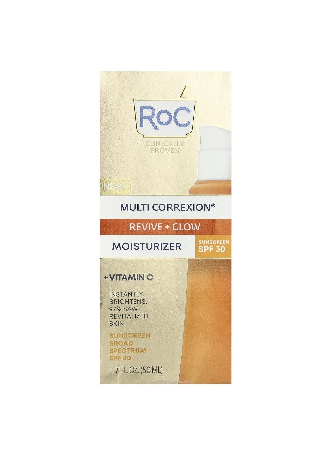 RoC, Multi Correxion®, Revive + Glow Moisturizer, SPF 30, 1.7 fl oz (50 ml)