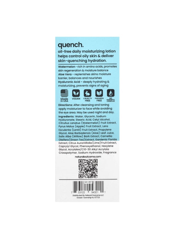 Natural Outcome, Oily Skin, Quench Moisturizer, 4 oz (118 ml)