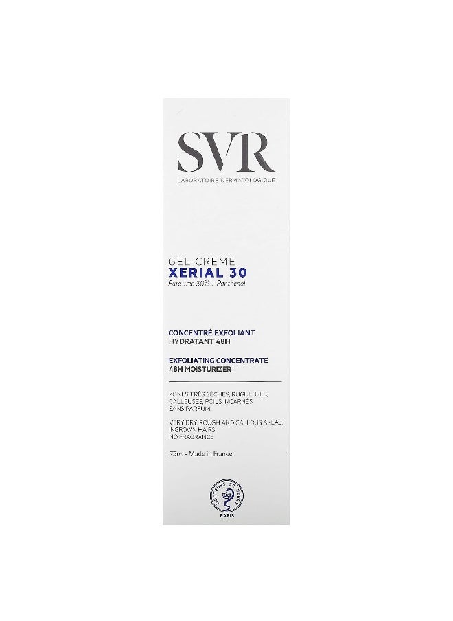 SVR, Xerial 30, Gel-Creme , Fragrance Free, 2.5 fl oz (75 ml)
