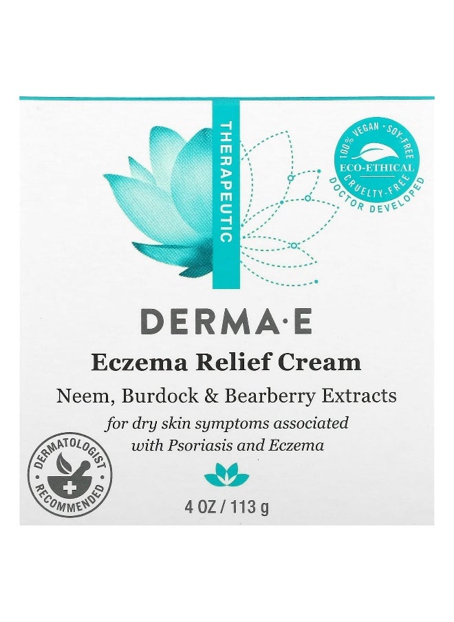 DERMA E, Eczema Relief Cream, 4 oz (113 g)