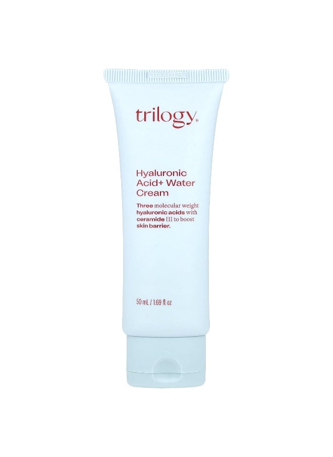Trilogy, Hyaluronic Acid + Water Cream, 1.69 fl oz (50 ml)