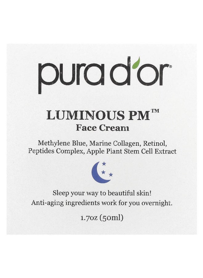 Pura D'or, Luminous PM™ Face Cream, 1.7 oz (50 ml)
