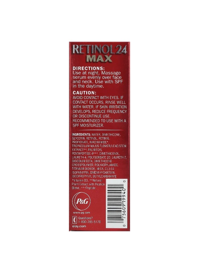 Olay, Regenerist, Retinol 24, Night Serum, Fragrance-Free, 1.3 fl oz (40 ml)