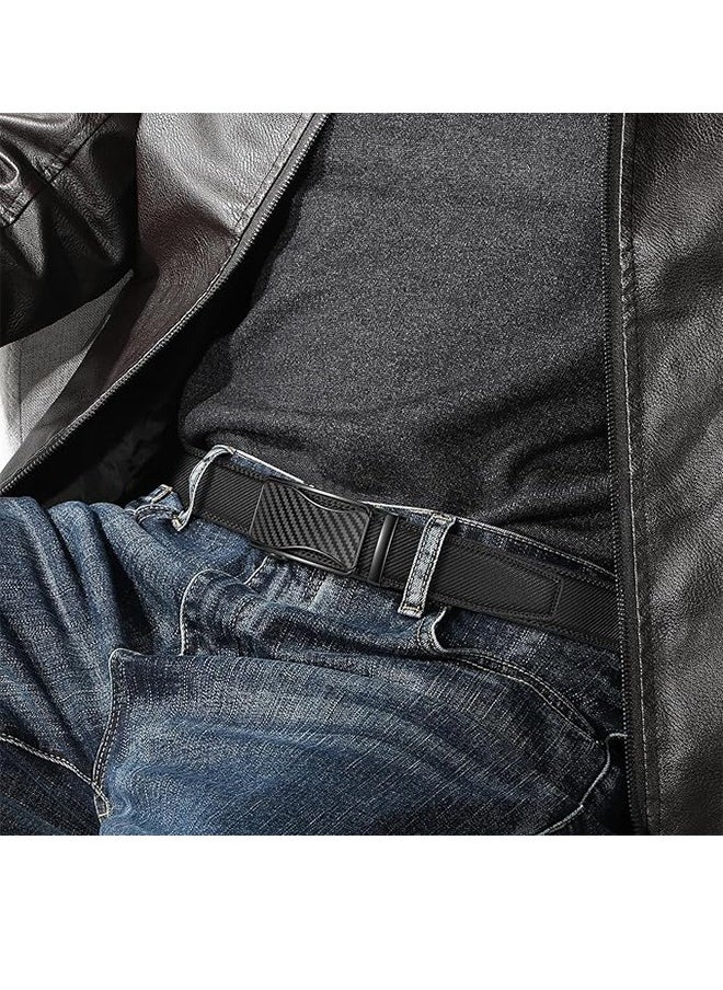 Men's Belt Leather Ratchet Belt For Casual Dress With Adjustable Automatic Buckle 1.75 Inch