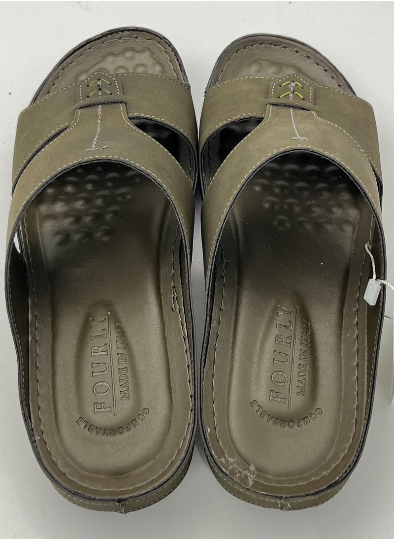 Men's Arabic Sandal Made in Italy (olive)
