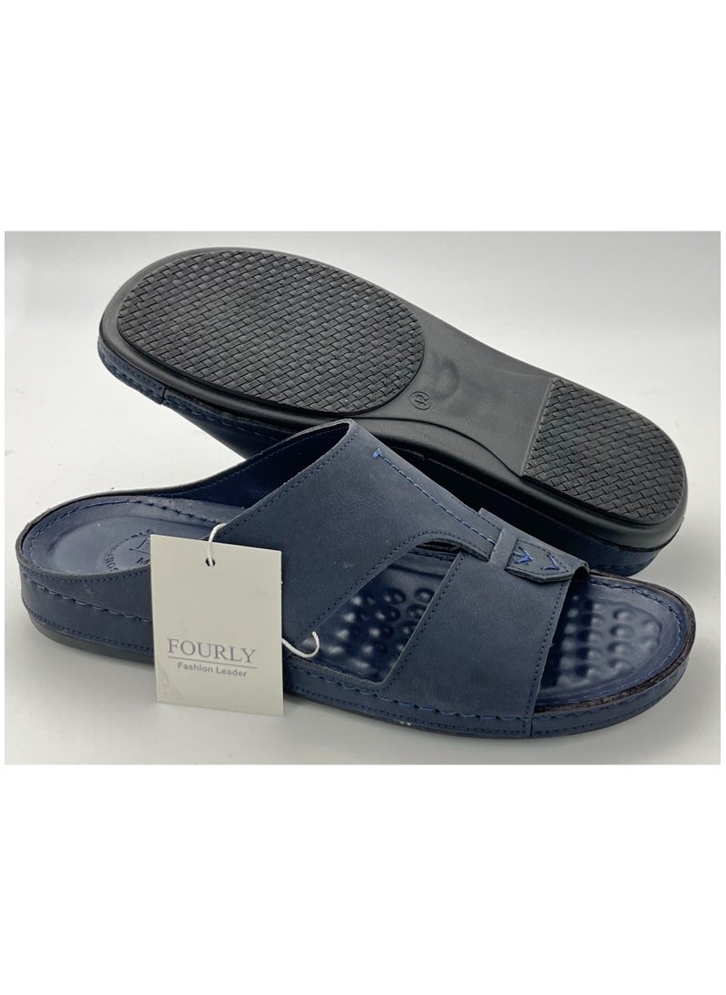 Men's Arabic Sandal Made in Italy (D.BLUE)