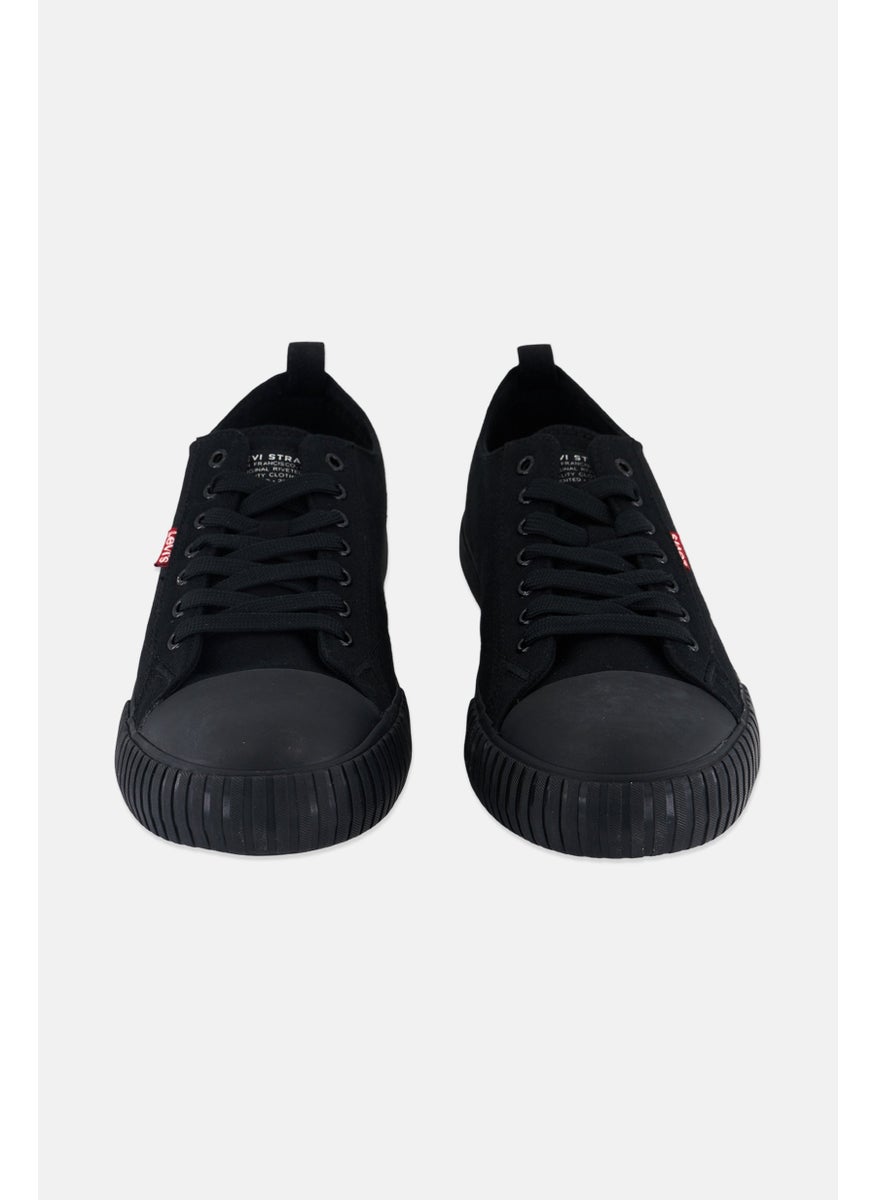 Men Lace Up Casual Shoes, Black