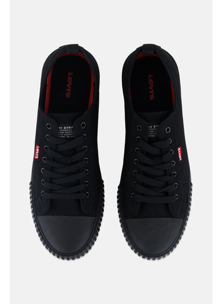Men Lace Up Casual Shoes, Black