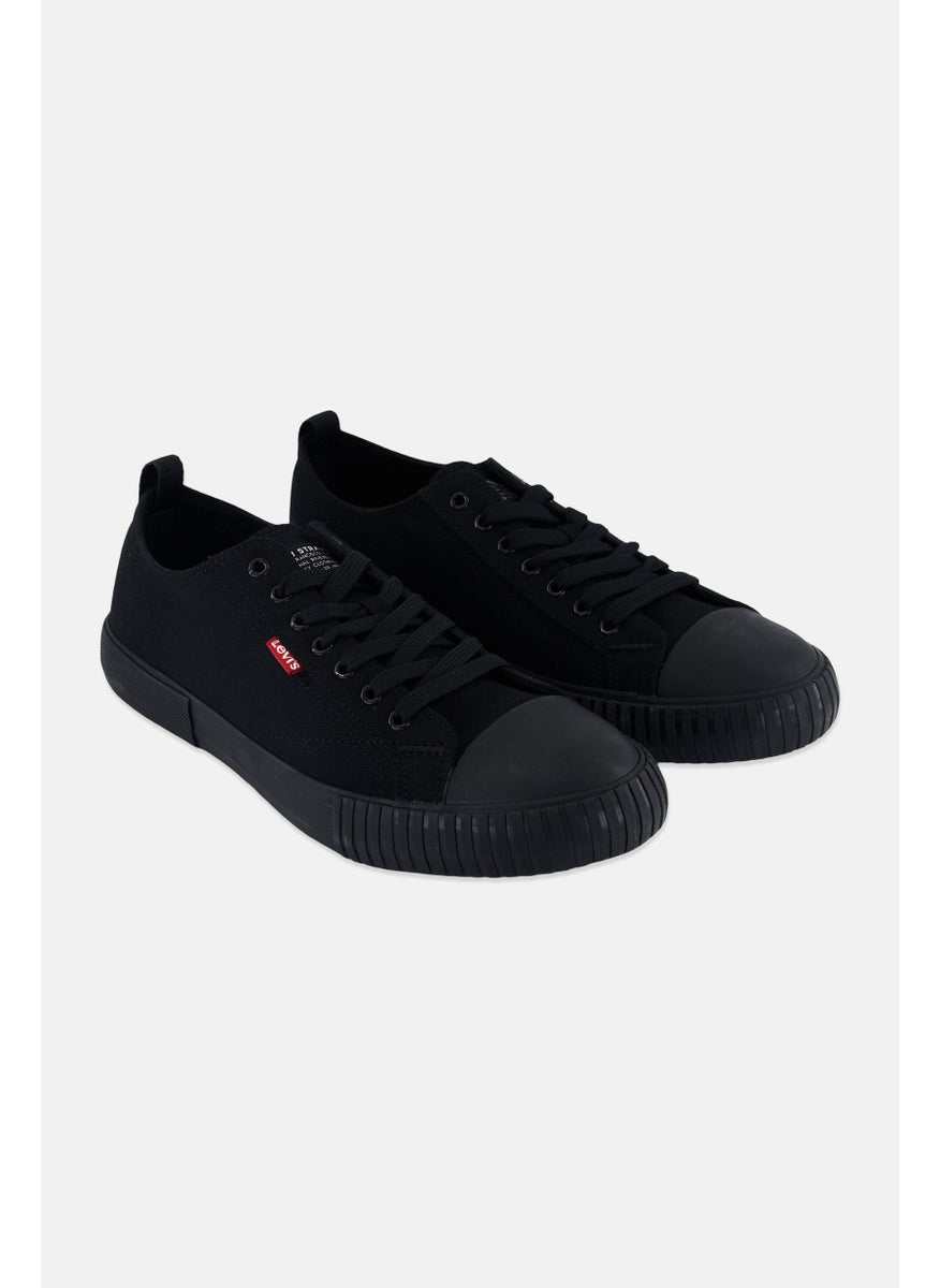Men Lace Up Casual Shoes, Black