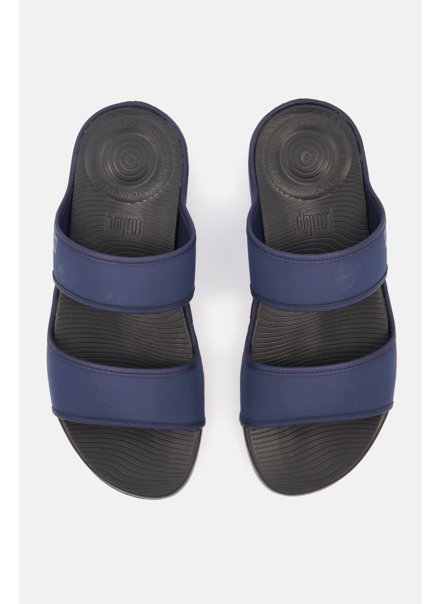 Men Lido Double Slide Sandals, Midnight Navy