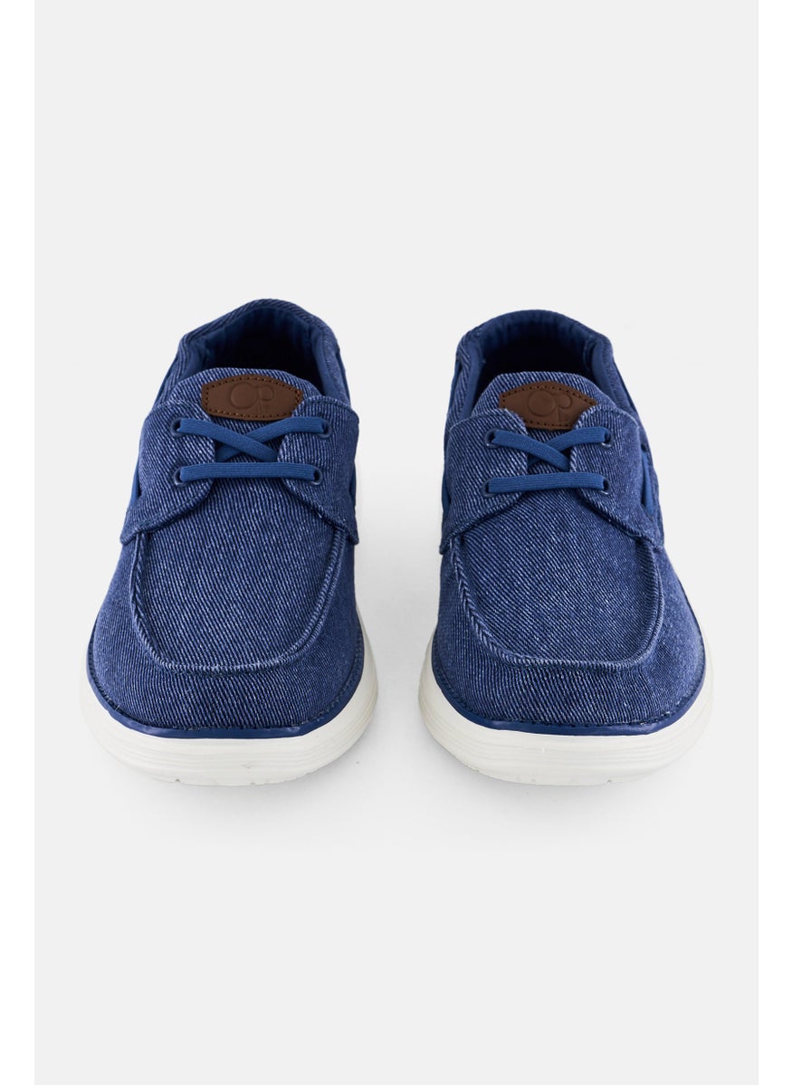 Men Lace Up Casual Shoes, Blue