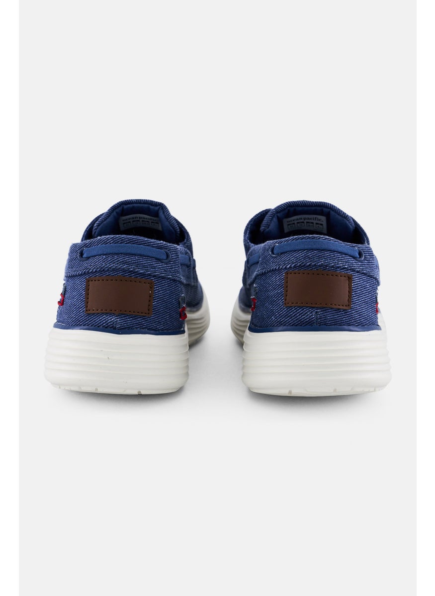 Men Lace Up Casual Shoes, Blue