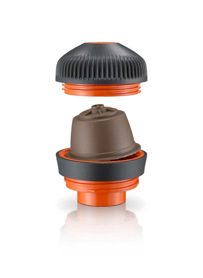 Dolce Gusto (DG) Kit - DG Capsule Adapter + Larger water tank(140ml) in use with Nanopresso, Compatible w/ Nescafe Dolce Gusto Capsules, for Traveling, Camping, Home or Office Use