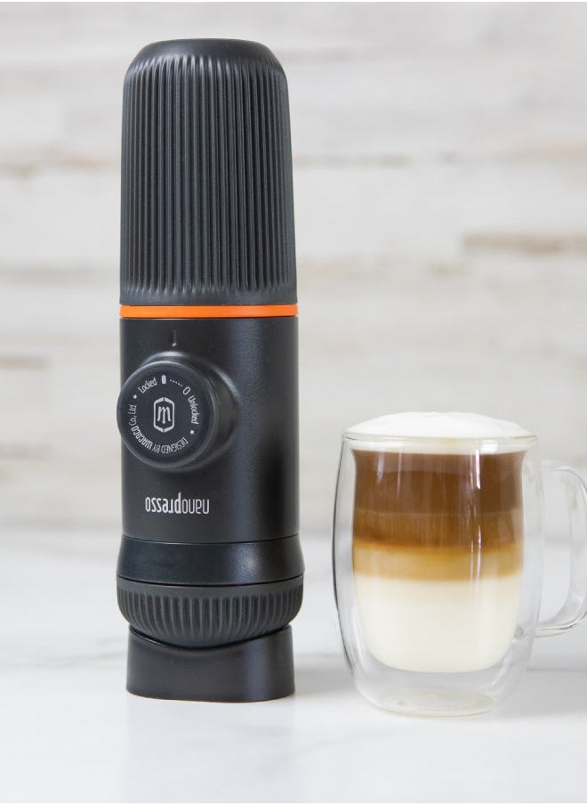 Dolce Gusto (DG) Kit - DG Capsule Adapter + Larger water tank(140ml) in use with Nanopresso, Compatible w/ Nescafe Dolce Gusto Capsules, for Traveling, Camping, Home or Office Use