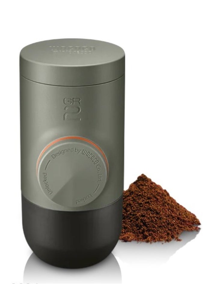 MINIPRESSO GR2 - Portable Espresso Machine for Ground Coffee, Eco-Friendly, Made Using Biomass, 18 Bar Powerful Extraction, Ultra Light Weight, Integrated Water Tank System