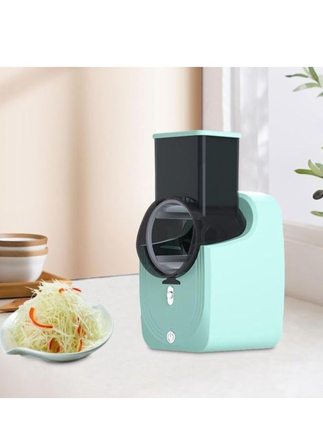 Electric Mandoliner Slicer Multifunctional Kitchen Vegetable Cutter with 3 Stainless Steel Blades