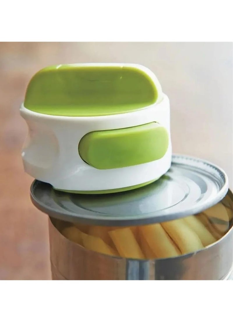 1 PC Portable Manual Can Opener Beer Can-Do Compact Mini Kitchen Gadget Tool Easy Twist Release Safety Stainless Steel (green)