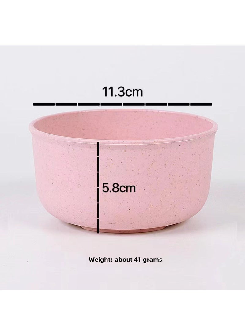 Eco-Friendly Wheat Straw Bowl Set for Kids Powder [trumpet]]