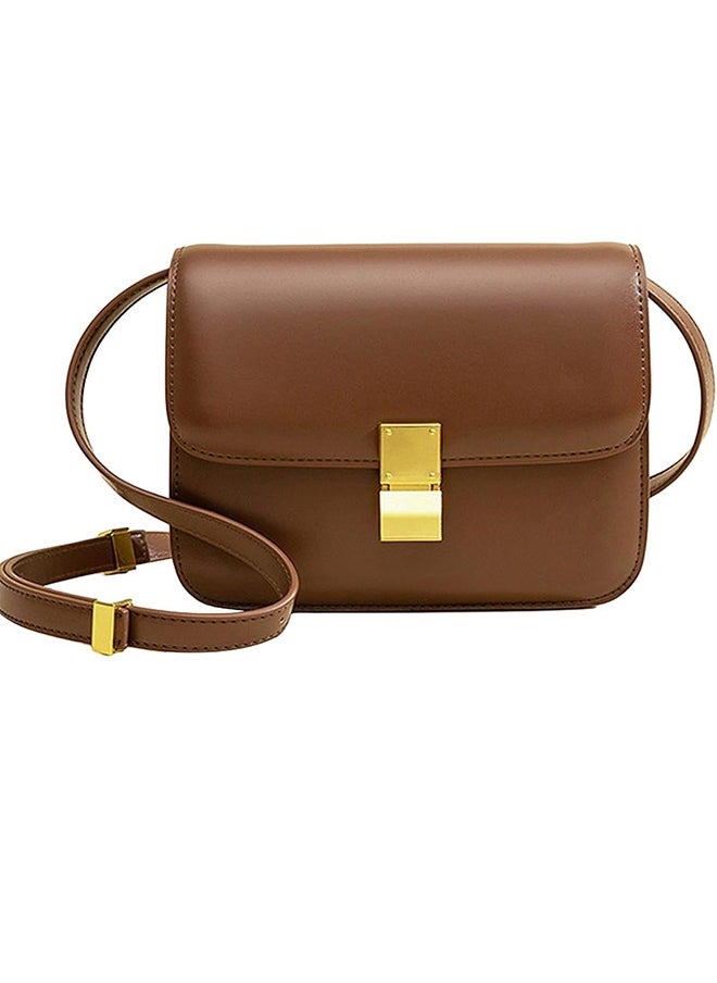 Women's Crossbody Bags Fashion Shoulder Bags Leather Square Crossbody Bags Single Shoulder Wallets Flap Shoulder Bags Handbags